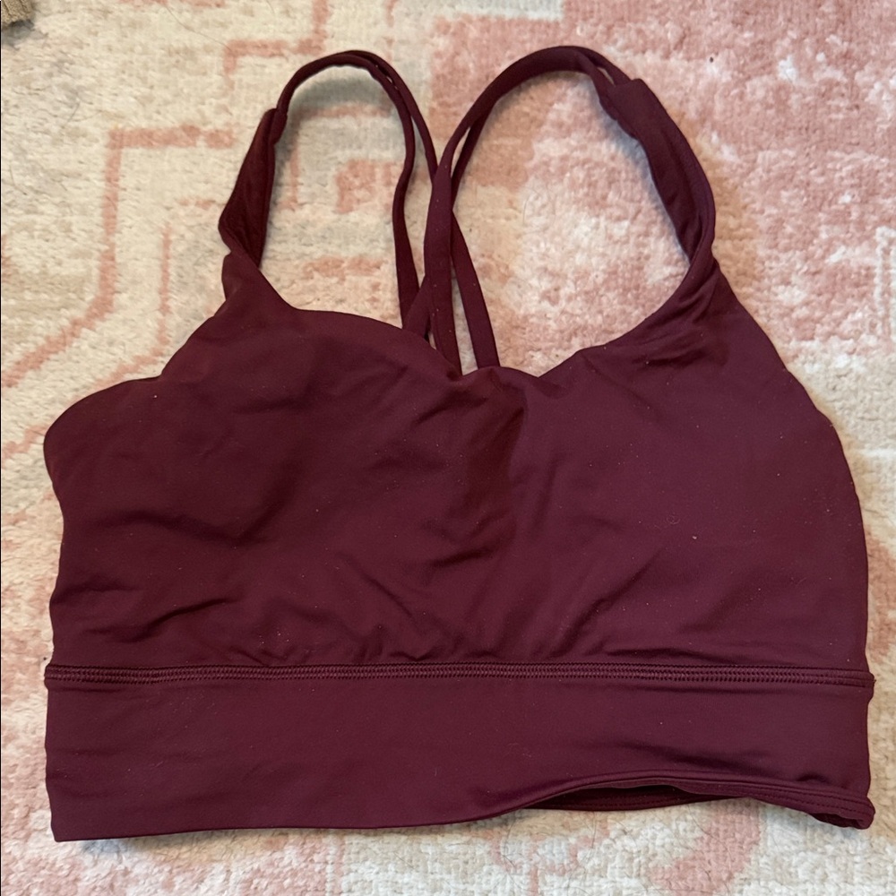 Lululemon Women's Burgundy Sports Bra
